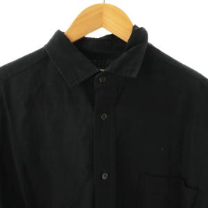 marka WIDE FIT SHIRT シャツ 長袖 リネン混 1 ネイビー M21B-01SH02C /DO OS