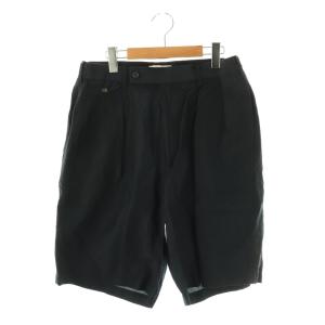 M21B-01PT01B2tuck shortsショートパンツ リネン混 2 ネイビー /HK OS SH