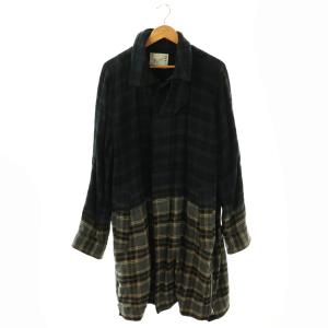 コットン×ウールチェック柄コート 3 マルチカラー 19-01944M