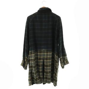 sacai コットン×ウールチェック柄コート 3 マルチカラー 19-01944M