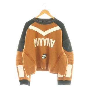 19SS ショート丈スウェットトップス トレーナー プルオーバー 3 ブラウン マルチカラー UCW4802-1