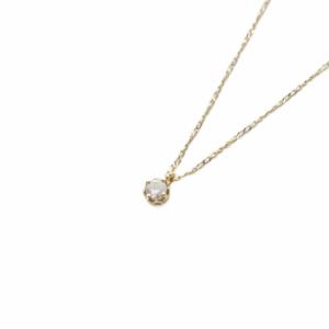 ネックレス K18 0.1ct イエローゴールド