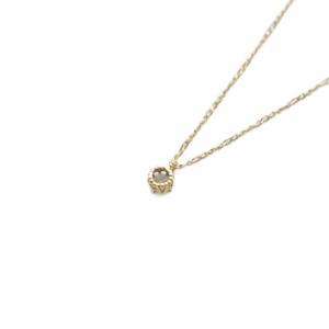 agete ネックレス K18 0.1ct イエローゴールド
