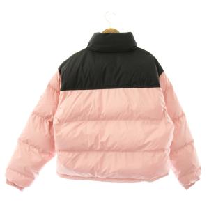 MILKFED. PUFFER JACKET ジャケット アウター ジップアップ 中綿 M ピンク 黒 /NR OS SH