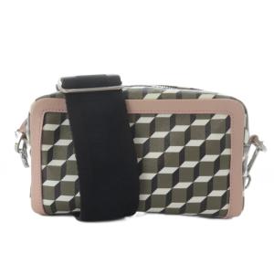 MAX CUBE BOX ショルダーバッグ ダークグリーン ホワイト ブラック