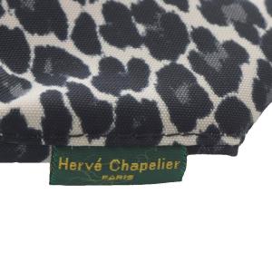 Hervé Chapelier 2885F ナイロン舟型ショルダーバッグS ヒョウ柄 カモフラージュ パンサーブラン /YO22