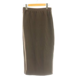 スウェット スカート ロング タイト L'Appartement取扱い M 茶 ブラウン /SS OS