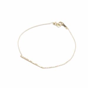 バーブレスレット K18 YG ダイヤ5P