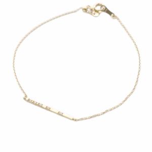 VENDOME AOYAMA バーブレスレット K18 YG ダイヤ5P