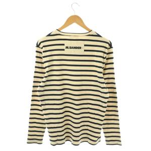 JIL SANDER＋ 24SS J47NH0002 ボーダー Tシャツ アイボリー ネイビー