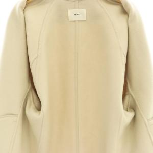 IENA 25AW Super160 ショールカラーハーフコート 36 ベージュ