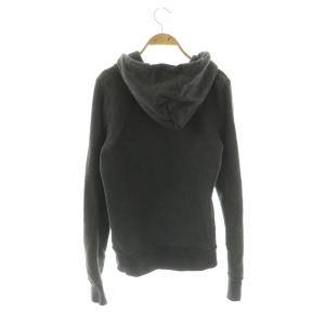 HYSTERIC GLAMOUR ガールプリント裏毛ジップアップパーカー フーディー F チャコール /DF OS
