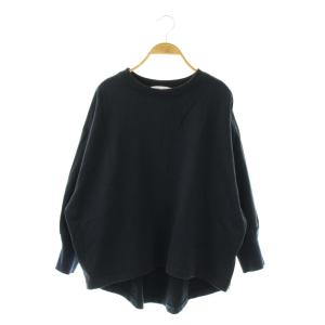 24SS BA刺繍入りドルマントレーナー カットソー F ネイビー /DO OS