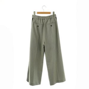 Diagram GRACE CONTINENTAL 25AW サイドライン ワイドパンツ 36 ブラック ホワイト /ES OS