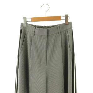 Diagram GRACE CONTINENTAL 25AW サイドライン ワイドパンツ 36 ブラック ホワイト /ES OS