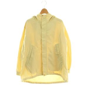 Onibegie リサイクルナイロンフーデットブルゾン ジャケット ジップアップ 36 イエローベージュ