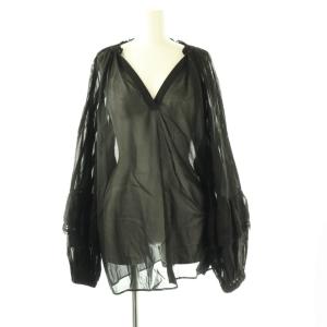 Feminine ブラウス ブラック /ES OS