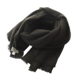 ALONPI CASHMERE ストール ダークブラウン