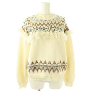 フェアアイルニット セーター 長袖 36 ホワイト /HK OS