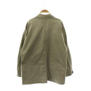 upper hights ARMY THE SANDY ミリタリーシャツジャケット オーバーサイズ 1 カーキグレー /ES OS