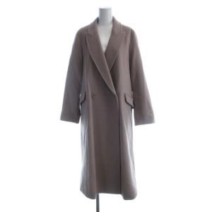カシミヤ混チェスターコート ウール 38 ローズ 長袖 テーラードカラー ダブルブレスト /AB OS