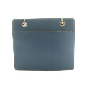 FURLA ショルダーバッグ レザー フラップ 青 /MI OS