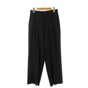 Tuck Wide Trousers タックワイドトラウザーパンツ ジッパーフライ 38 ネイビー /DO