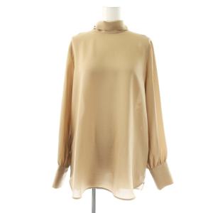 24AW STOW ボウタイブラウス 長袖 6 ベージュ /HK OS