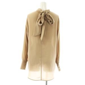 BEIGE 24AW STOW ボウタイブラウス 長袖 6 ベージュ /HK OS