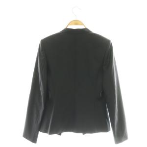 theory luxe 24AW EXECUTIVE DONNA3 ノーカラージャケット カラーレスジャケット 36 ブラック