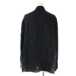 theory luxe 25SS COUDREY JACQUELINE ブラウス ストライプ 長袖 38 ネイビー /HK OS