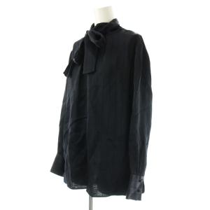 theory luxe 25SS COUDREY JACQUELINE ブラウス ストライプ 長袖 38 ネイビー /HK OS
