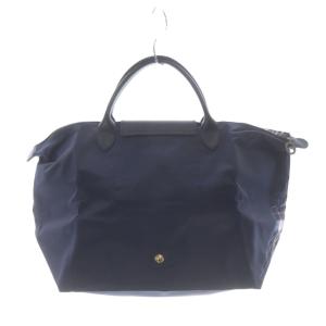 Longchamp ル・プリアージュ エッフェル塔プリントバッグ トートバッグ 紺 ネイビー /SR