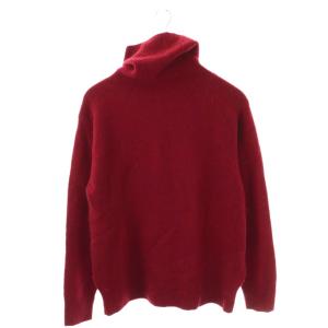 ヤクウールタートルニットプルオーバー セーター 長袖 M レッド /DO OS