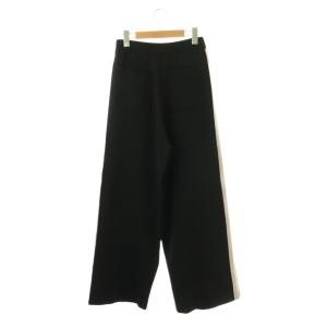 JOURNAL STANDARD 25AW ウォッシャブルトラックパンツ ニット ワイド ブラック /HK OS