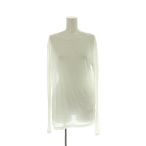 25AW シアーボートネックプルオーバーTシャツ 白 ホワイト 長袖 ボートネック シアー /AG OS