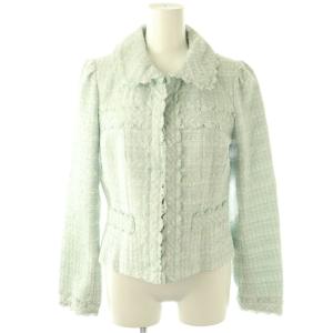 ツイード ジャケット 40 ライトブルー /HK OS