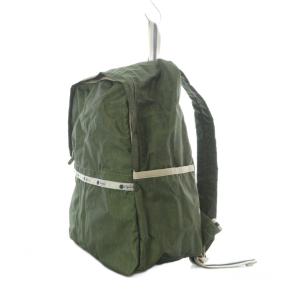 LesportSAC リュックサック デイパック 緑 グリーン フロントポケット /RI OS