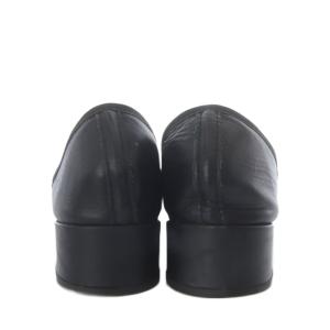 Repetto バレエシューズ パンプス ローヒール リボンモチーフ レザー 39 ブラック /YO36