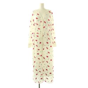 リップドットワンピース 刺繍 ロング 38 ホワイト /HK OS