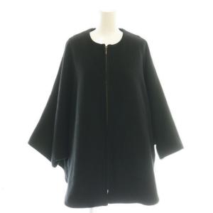 25AW ウールポンチョコート F ブラック