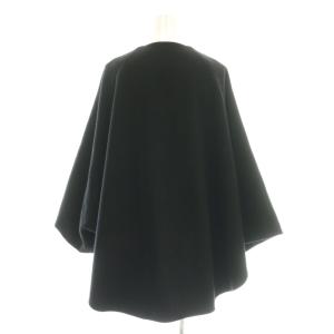 BEARDSLEY 25AW ウールポンチョコート F ブラック