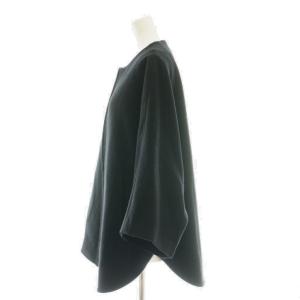 BEARDSLEY 25AW ウールポンチョコート F ブラック