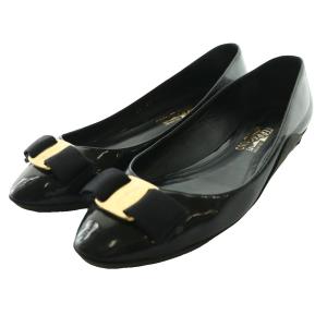 ヴァラ Vara フラットパンプス 7 黒 ブラック /SS OS