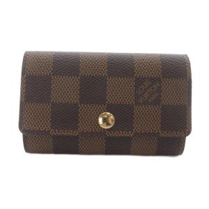 ダミエ エベヌ ミュルティクレ6  キーケース 茶色 ブラウン N62630 /SR OH