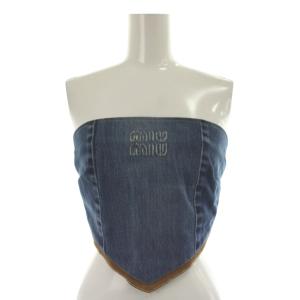 24年 GWT064 Denim hanky hem top