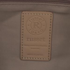 russet トートバッグ ショルダーバッグ 2way モノグラム 総柄 ナイロン ブラック ネイビー /YO22