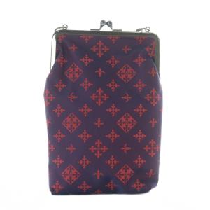 russet デイリー Daily ガマグチスマホショルダーポーチ ポシェット ショルダーバッグ ナイロン ジャガード