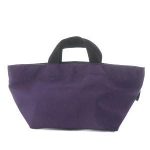 901N ナイロン舟型トートS ハンドバッグ パープル グレー /YO29