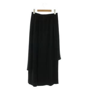 ENFOLD 24AW PANEL SKIRT スカート ロング 38 ブラック /DO OS